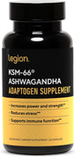 Legion KSM-66® Ashwagandha Adaptogen Root Extract 60 Servings