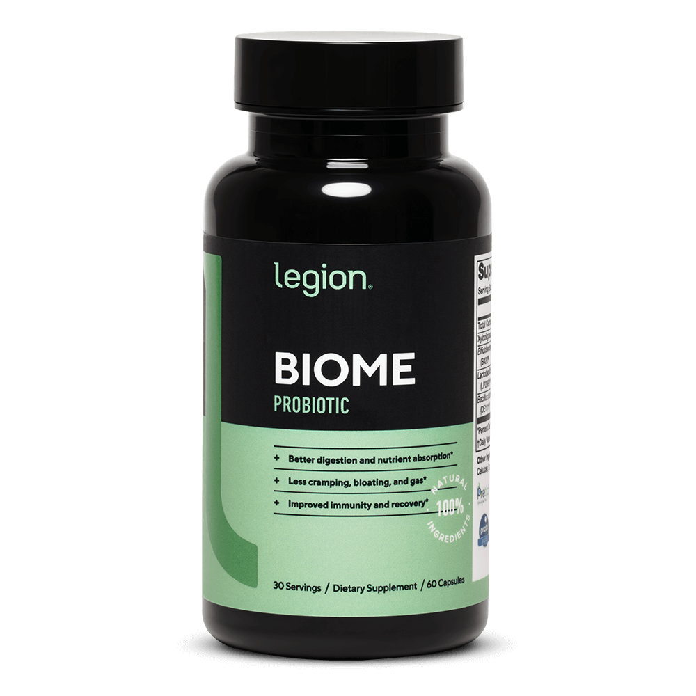 Legion Biome Natural Probiotic Supplement Gut Health 30 Servings