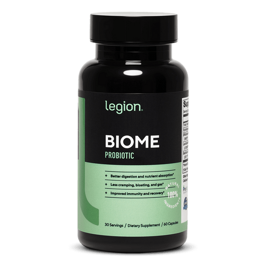 Legion Biome Natural Probiotic Supplement Gut Health 30 Servings